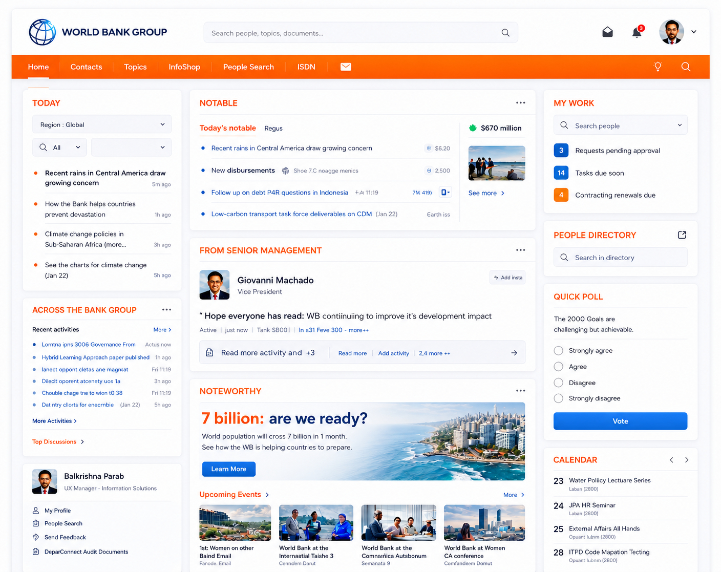 Intranet UI