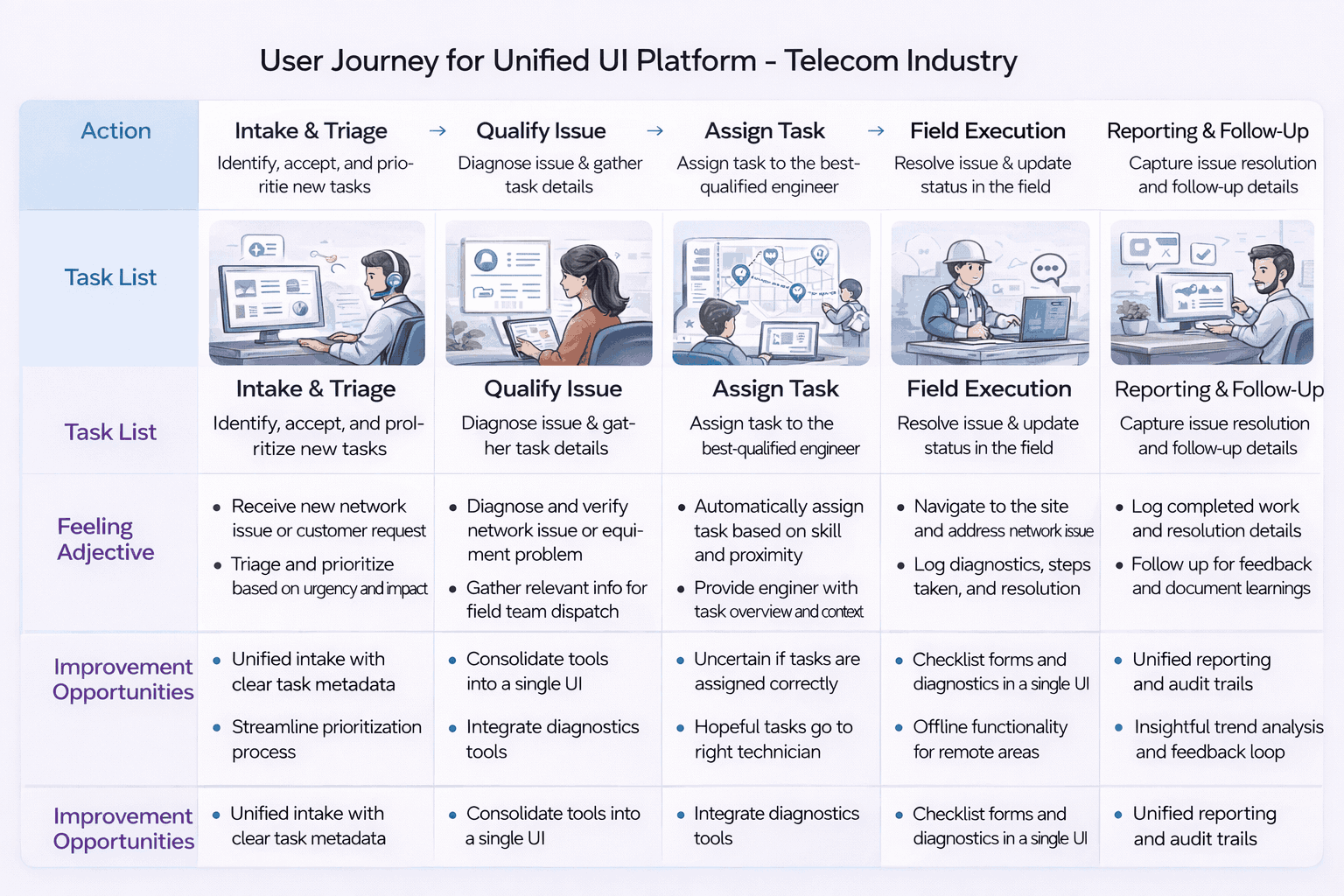 Unified journey map